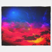 Sonnenuntergang Fleecedecke (Vorderseite (Horizontal))