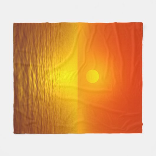 Sonnenuntergang Fleecedecke (Vorderseite (Horizontal))