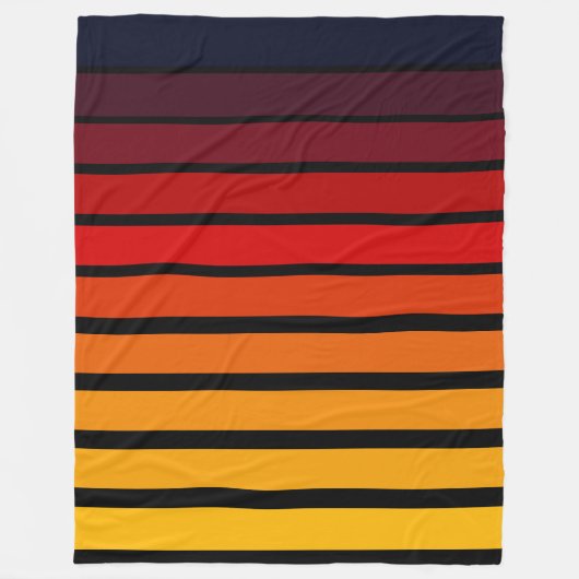 Sonnenuntergang Fleecedecke (Vorderseite)