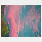 Sonnenuntergang Fleecedecke (Vorderseite (Horizontal))