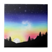 Sonnenuntergang Fliese (Vorderseite)