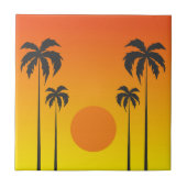 Sonnenuntergang Fliese (Vorderseite)