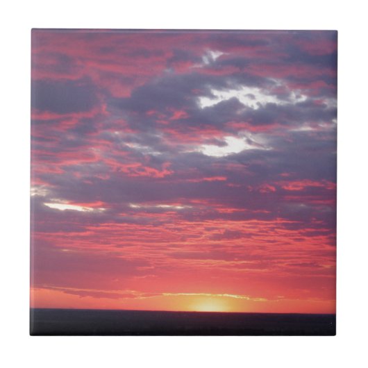 Sonnenuntergang Fliese (Vorderseite)