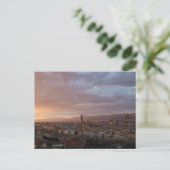 Sonnenuntergang Florenz, Italien Postkarte (Stehend Vorderseite)