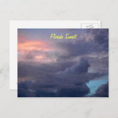 Sonnenuntergang Florida Postkarte (Vorne/Hinten)