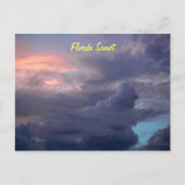 Sonnenuntergang Florida Postkarte (Vorderseite)