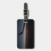 Sonnenuntergang-Flug Gepäckanhänger (Vorderseite vertikal)