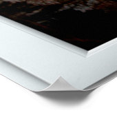 Sonnenuntergang Flying Bird White 2 Pane Illusion Poster (Ecke)