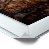 Sonnenuntergang Flying Bird White 3 Pane Illusion Poster (Ecke)