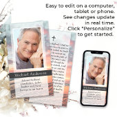 Sonnenuntergang Foto Beerdigung Gedenkkarte