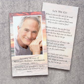 Sonnenuntergang-Foto-Beerdigungskarte