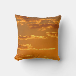 Sonnenuntergang Foto Bright Orange Yellow Horizont Kissen