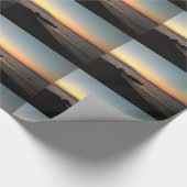 Sonnenuntergang-Foto Geschenkpapier (Ecke)