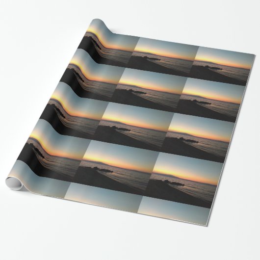 Sonnenuntergang-Foto Geschenkpapier (Ungerollt)