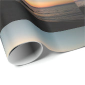 Sonnenuntergang-Foto Geschenkpapier (Rolleneckpunkt)