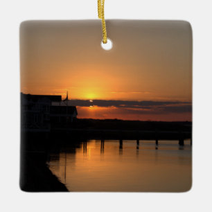 Sonnenuntergang Foto Ornament