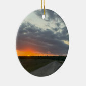 Sonnenuntergang Foto Ornament (Rechts)