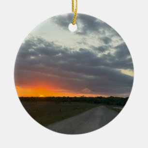 Sonnenuntergang Foto Ornament