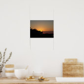 Sonnenuntergang Foto Poster (Küche)