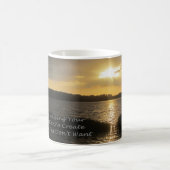 Sonnenuntergang Foto zu einer Kaffee-Tasse. Kaffeetasse (Mittel)