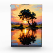 Sonnenuntergang Fotoblock (Vorderseite)