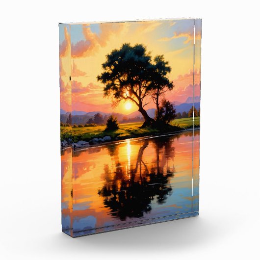 Sonnenuntergang Fotoblock (Links)