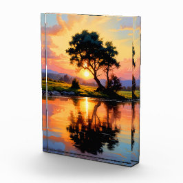 Sonnenuntergang Fotoblock