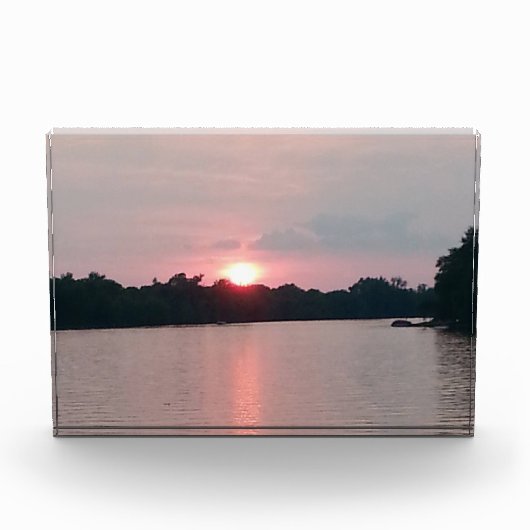 Sonnenuntergang Fotoblock (Vorderseite)