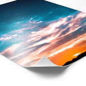 Sonnenuntergang Fotodruck (Ecke)