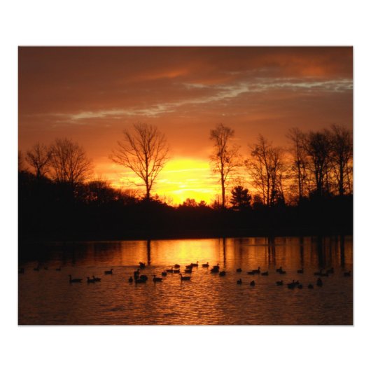 Sonnenuntergang Fotodruck (Vorne)