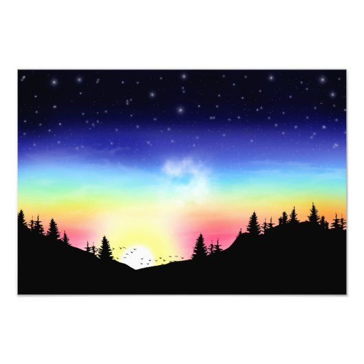 Sonnenuntergang Fotodruck (Vorne)