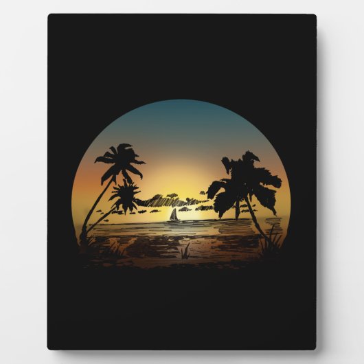 Sonnenuntergang Fotoplatte (Vorderseite)