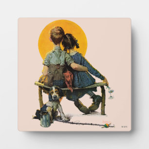 Sonnenuntergang Fotoplatte