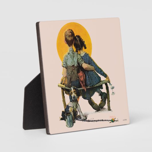 Sonnenuntergang Fotoplatte (Vorderseite)