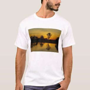 Sonnenuntergang, Gelbes Wasser, Billabong T-Shirt