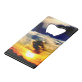 Sonnenuntergang Geldbeutel Flaschenöffner (Vorderseite Schrägansicht)