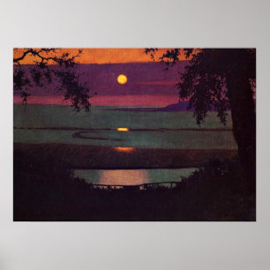 Sonnenuntergang, Gemälde von Felix Vallotton Poster