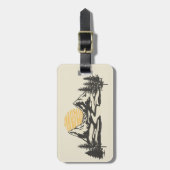 Sonnenuntergang Gepäckanhänger (Vorderseite vertikal)