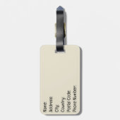 Sonnenuntergang Gepäckanhänger (Rückseite vertikal)