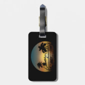 Sonnenuntergang Gepäckanhänger (Rückseite vertikal)