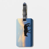 Sonnenuntergang Gepäckanhänger (Rückseite vertikal)