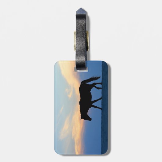 Sonnenuntergang Gepäckanhänger (Rückseite vertikal)