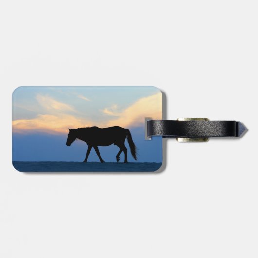 Sonnenuntergang Gepäckanhänger (Rückseite horizontal)