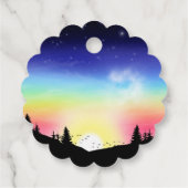 Sonnenuntergang Geschenkanhänger (Rückseite)