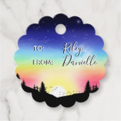 Sonnenuntergang Geschenkanhänger (Vorderseite)