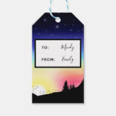 Sonnenuntergang Geschenkanhänger (Vorderseite)