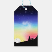 Sonnenuntergang Geschenkanhänger (Rückseite)