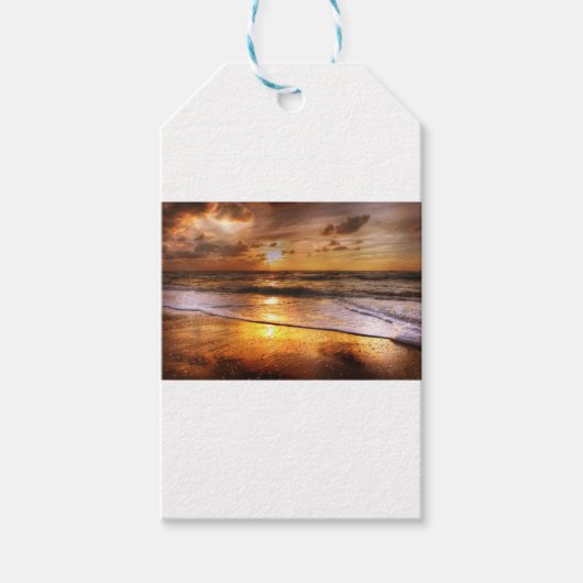 Sonnenuntergang Geschenkanhänger (Vorderseite)