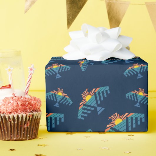 Sonnenuntergang Geschenkpapier (Geburtstagsparty)