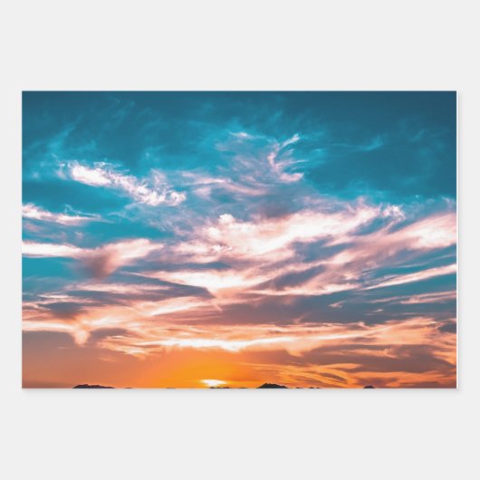 Sonnenuntergang Geschenkpapier Set (Vorderseite 3)